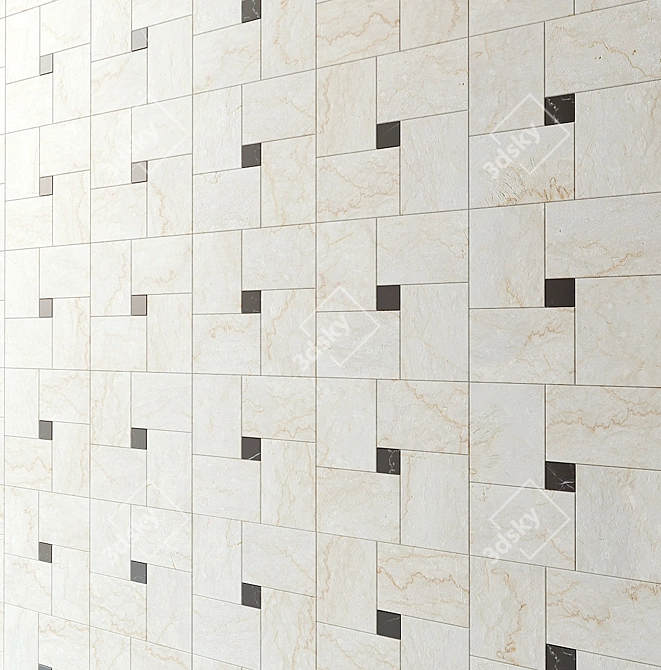 Madique Marble Wall Tiles - 1260x1260mm 3D model image 3