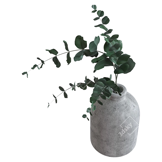  Fresh Eucalyptus Vase Filler 3D model image 1