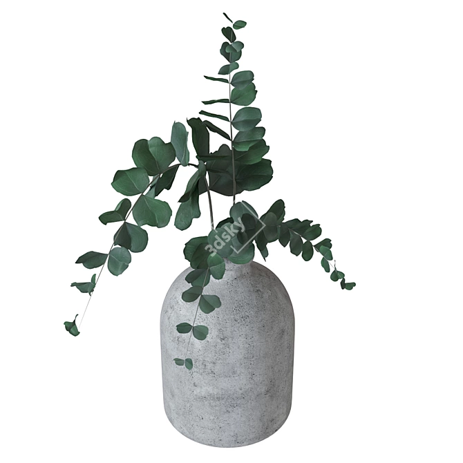  Fresh Eucalyptus Vase Filler 3D model image 4