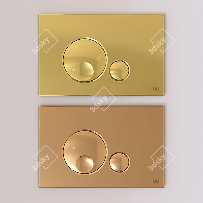 Modern OLI Flush Plates Collection 3D model image 3