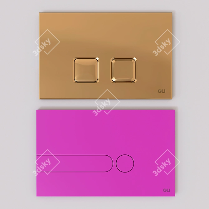 Modern OLI Flush Plates Collection 3D model image 4