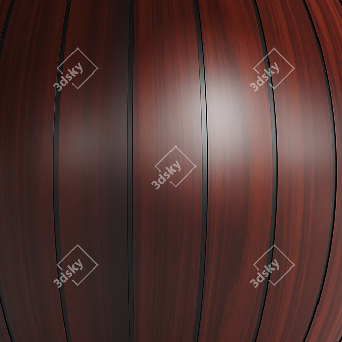 Cedar Siding: High-Quality PBR Textures 3D model image 2