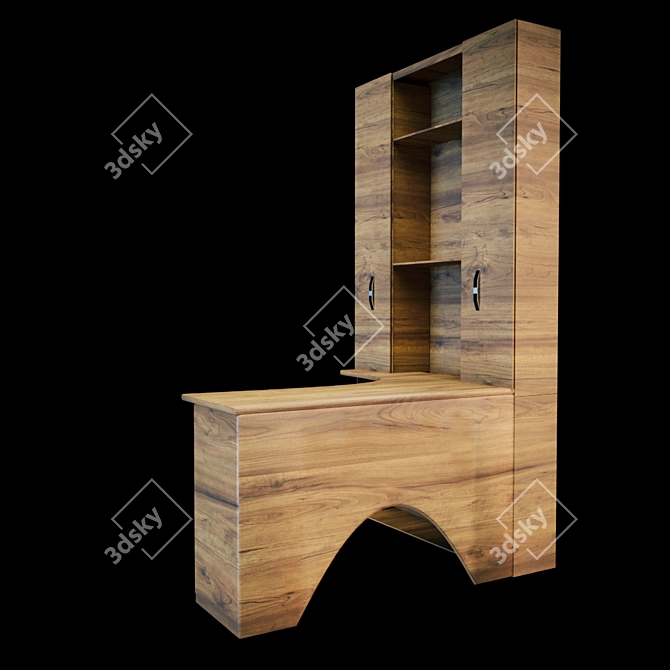 Sleek and Functional Office Table 3D model image 1