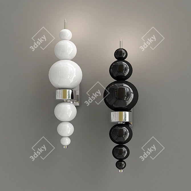 Lunar Essence Wall Sconce 3D model image 1