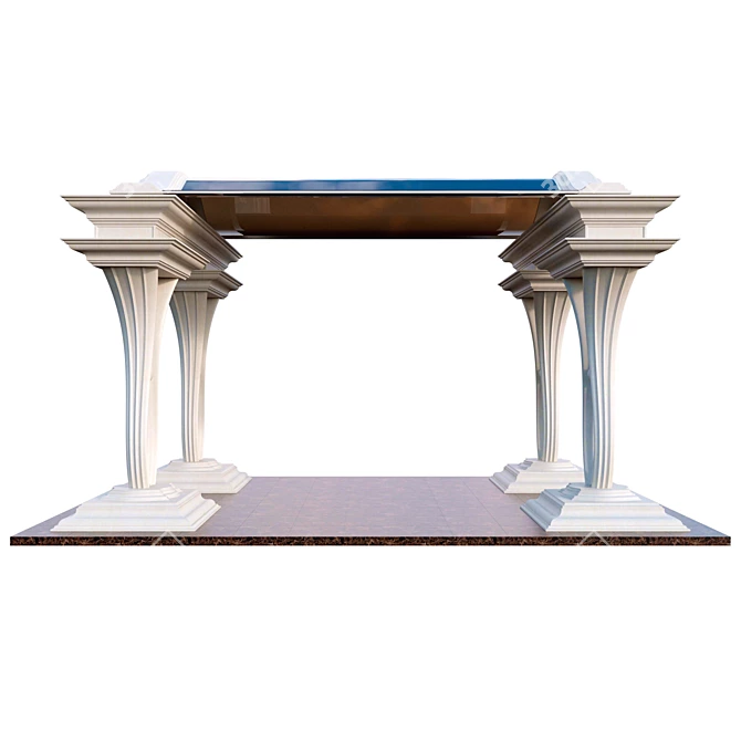 Classic Style Gazebo 3D model image 2