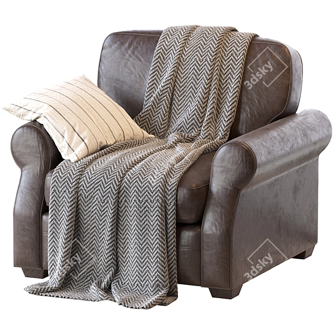 Fremont Upholstered Armchair 3D model image 1