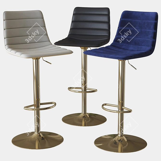 Prima Stool: Sleek & Stylish Seating 3D model image 1