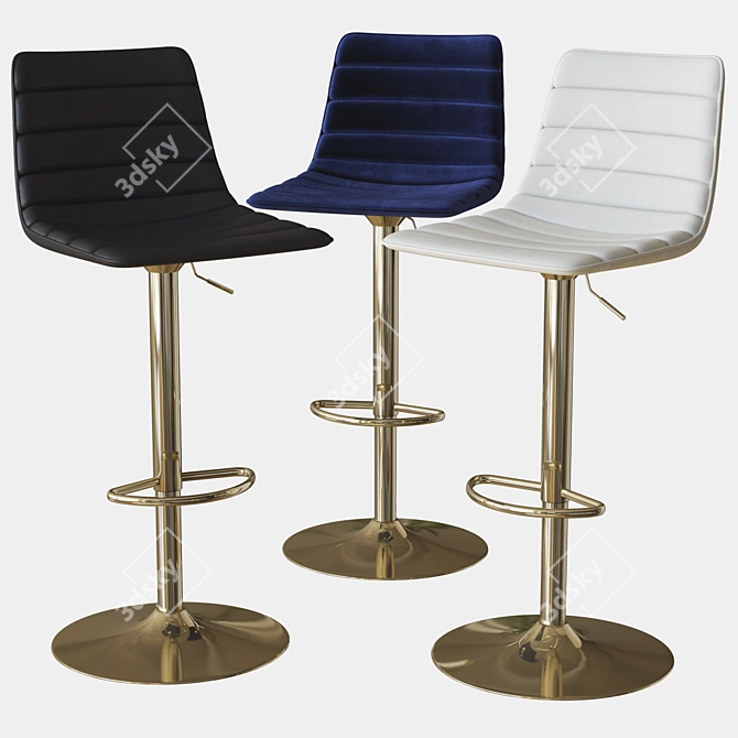 Prima Stool: Sleek & Stylish Seating 3D model image 2