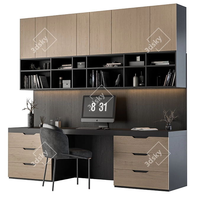 Elegant Essentials: Home Office 10 3D model image 2