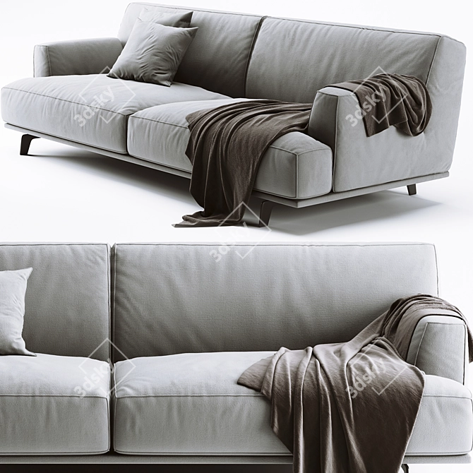 Elegant Poliform Tribeca Sofa 3D model image 3