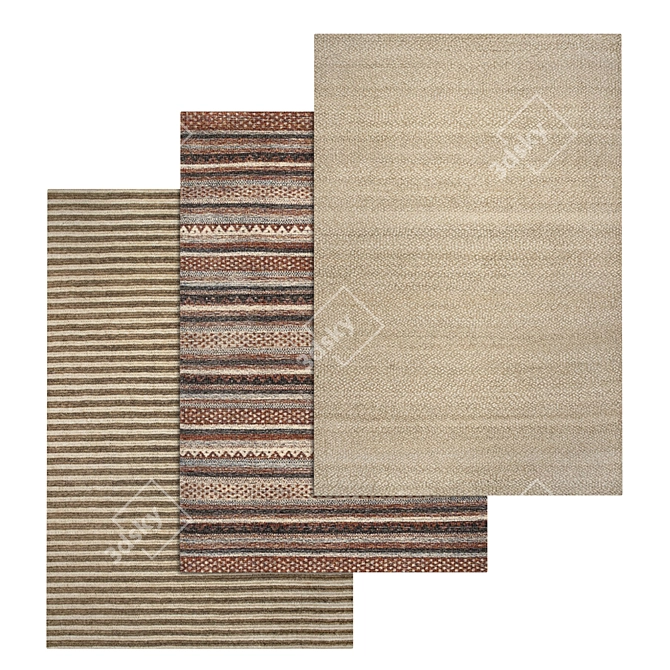 Luxurious Carpet Set for Stunning Renders 3D model image 1