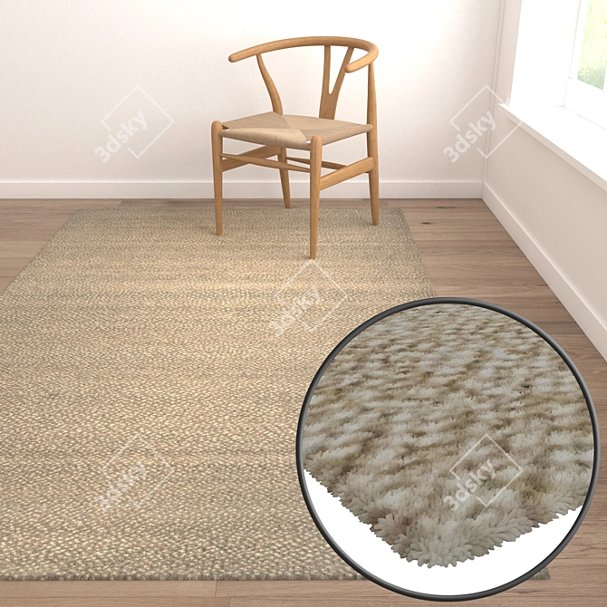Luxurious Carpet Set for Stunning Renders 3D model image 5