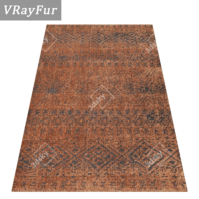 High-Quality Carpet Set with Variants 3D model image 2