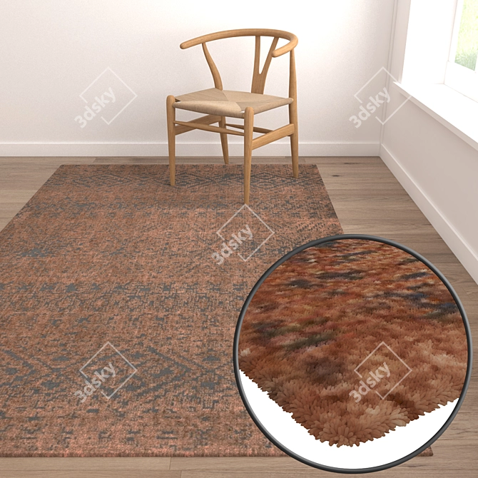 High-Quality Carpet Set with Variants 3D model image 5