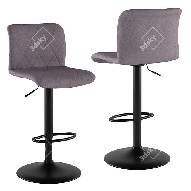 3-Color Bar Stool 3D model image 2