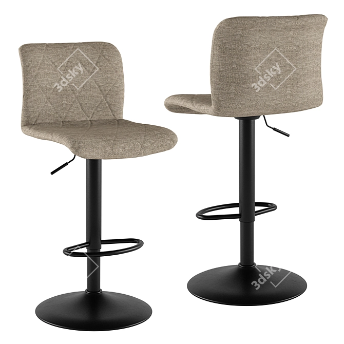 3-Color Bar Stool 3D model image 3