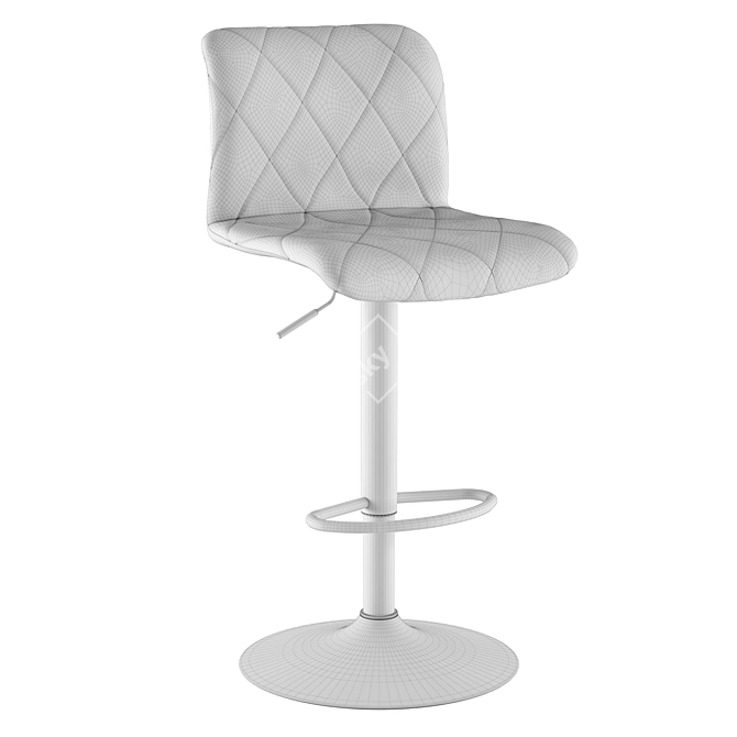 3-Color Bar Stool 3D model image 4