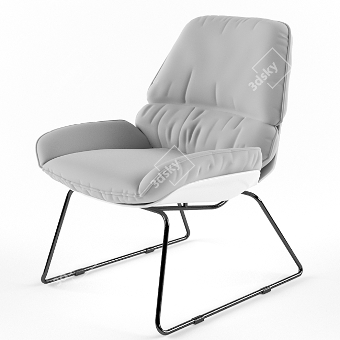 Meraki Bay Lounge Chair 3D model image 2