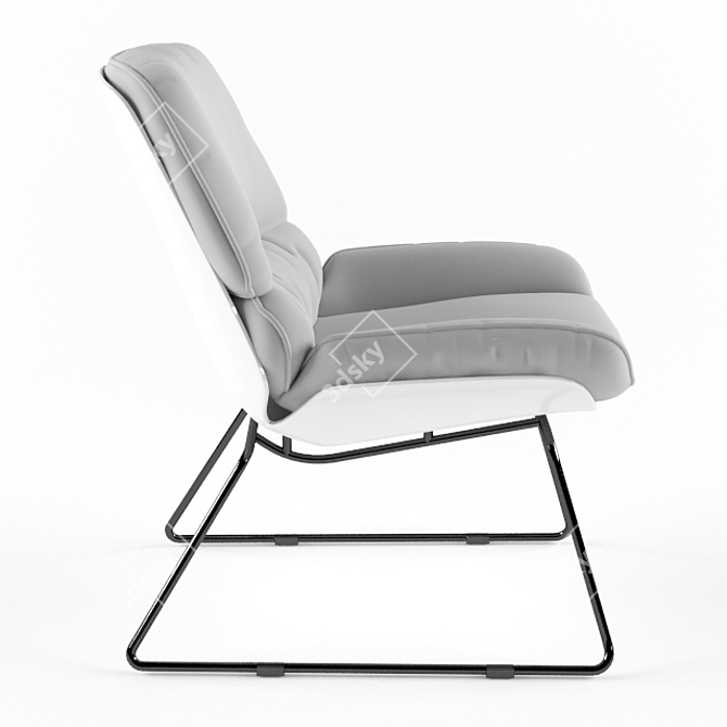 Meraki Bay Lounge Chair 3D model image 3
