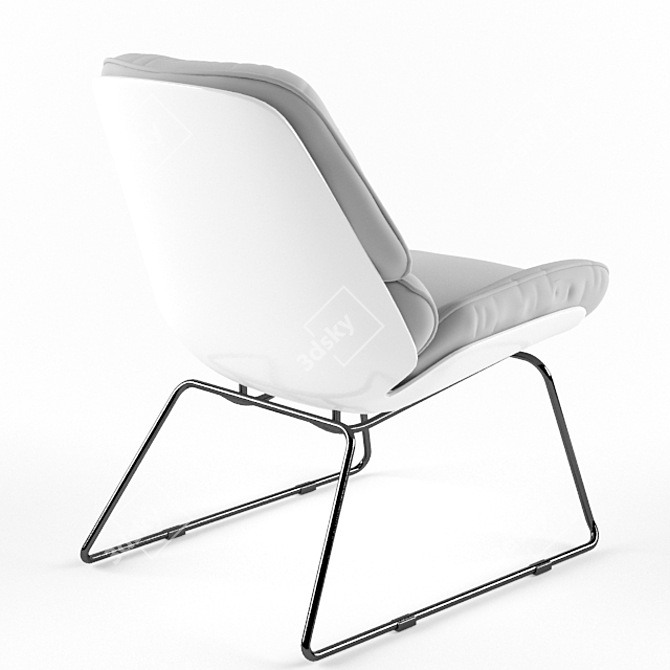 Meraki Bay Lounge Chair 3D model image 4