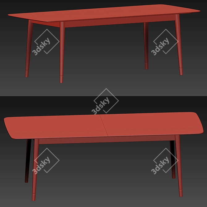 Elegant Poliform Grace Dining Set 3D model image 4