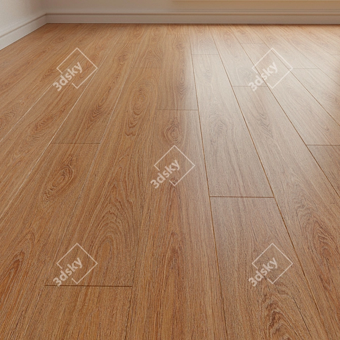 Versatile Oak Tango Beige Laminate 3D model image 1