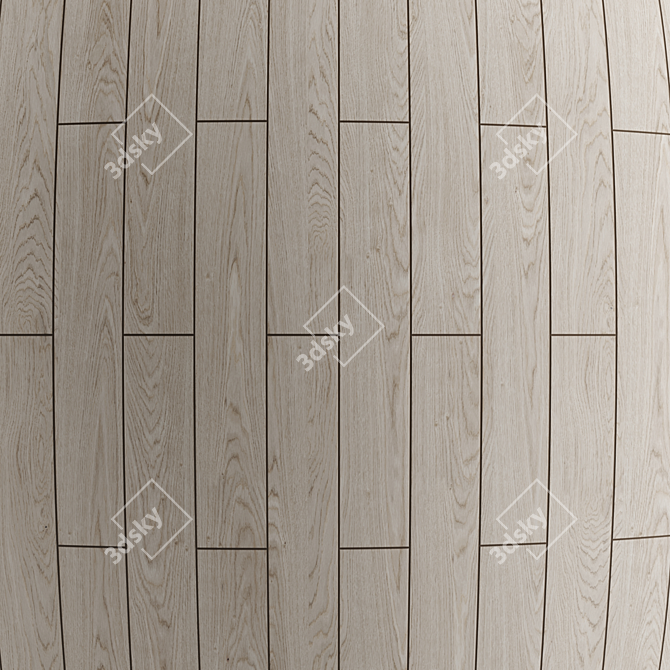 Oak Floor: Seamless PBR Textures 3D model image 3