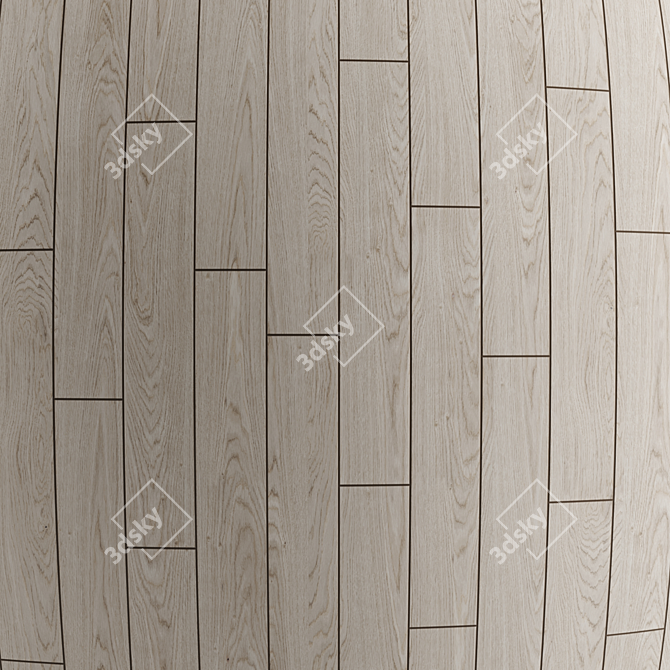 Oak Floor: Seamless PBR Textures 3D model image 4