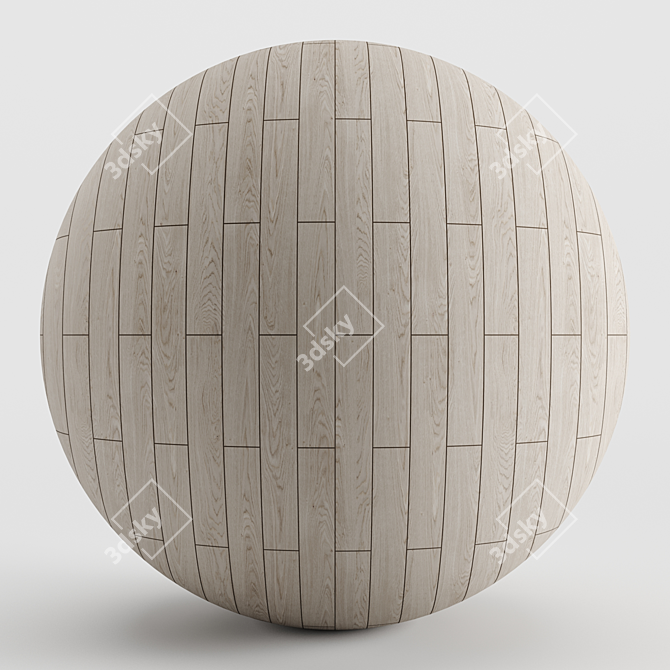 Oak Floor: Seamless PBR Textures 3D model image 7