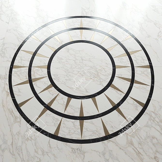 Luxurious Marble Floor Panel by Madique 3D model image 4