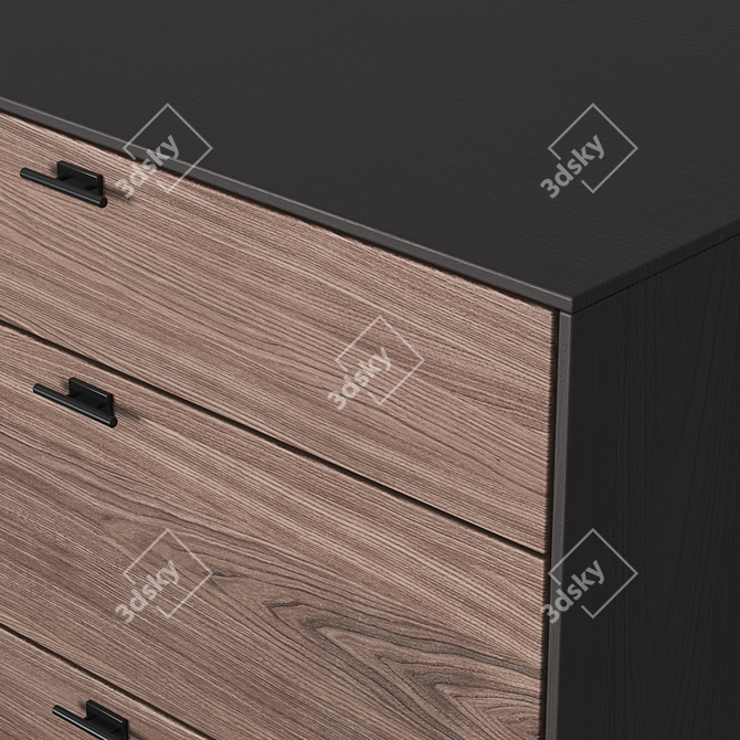 Verona High Chest of Drawers 3D model image 2