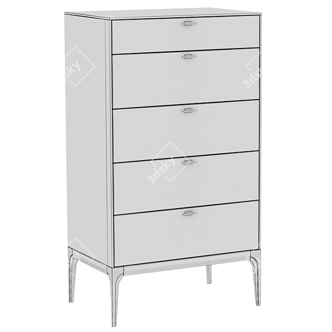 Verona High Chest of Drawers 3D model image 3