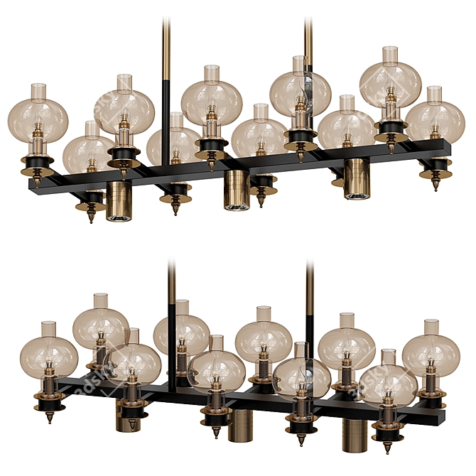 Glamorous Candela 19 Chandelier 3D model image 1