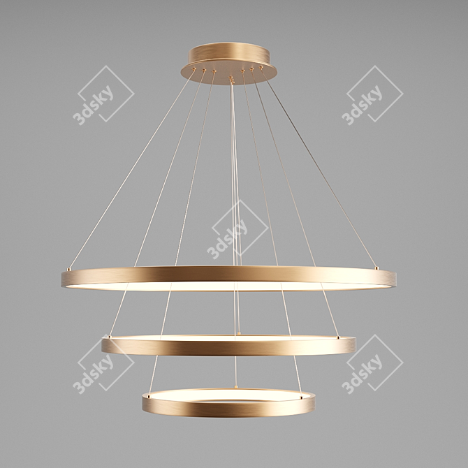 Baycheer LED Modern Chandelier 3D model image 1