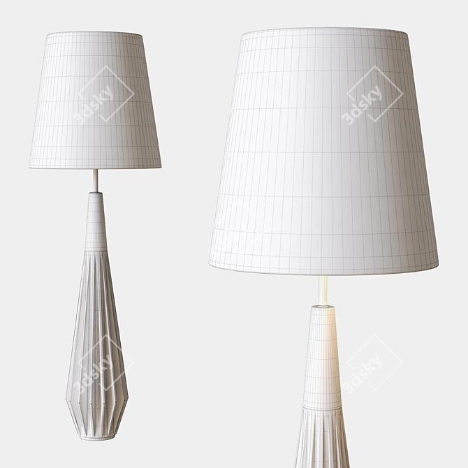 Sophisticated Cachet Floor Lamp by Kelly Wearstler 3D model image 2