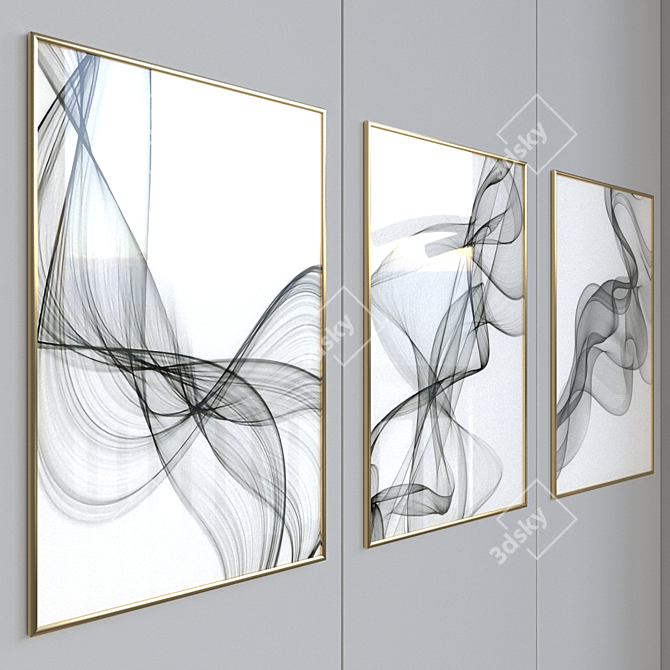 Abstract Canvas Art - 900x600 3D model image 2