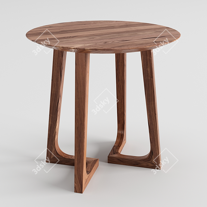 Scandinavian Designs Cress Round End Table 3D model image 1