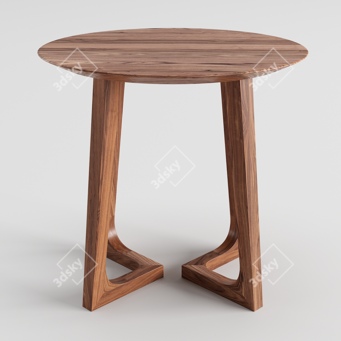 Scandinavian Designs Cress Round End Table 3D model image 2