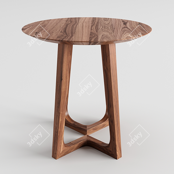 Scandinavian Designs Cress Round End Table 3D model image 3