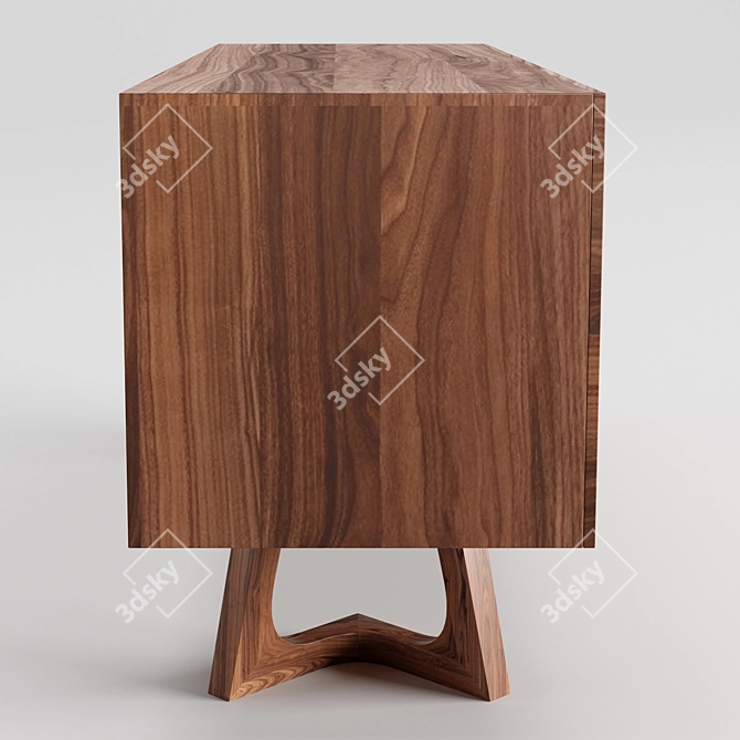 Modern Scandinavian CRESS Sideboard 3D model image 4