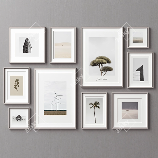 Versatile Picture Frames Set 3D model image 4