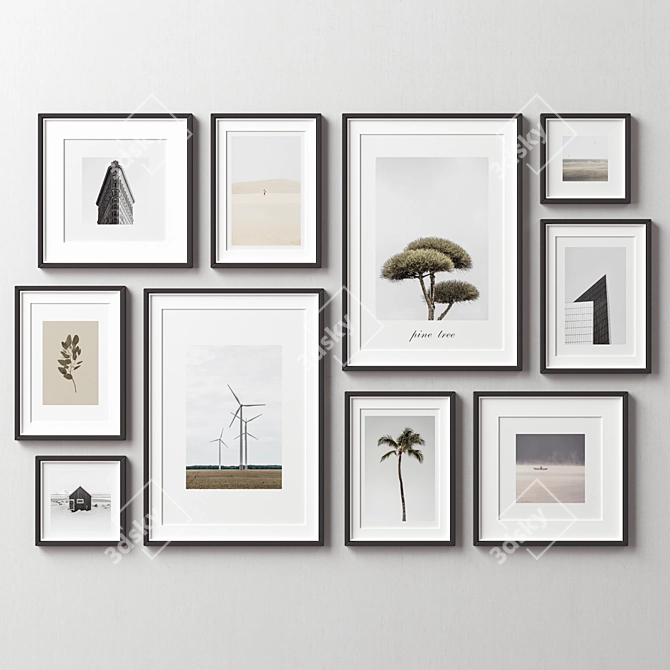 Versatile Picture Frames Set 3D model image 13