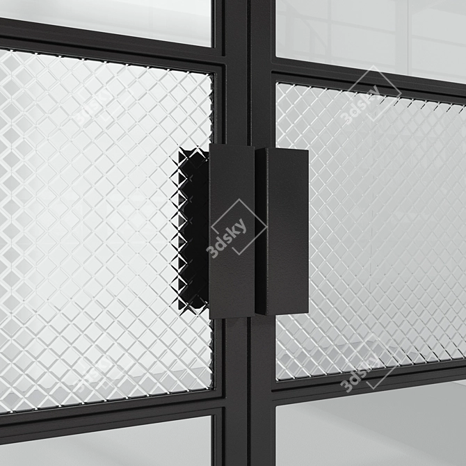 Modern Loft Glass Partition 3D model image 3