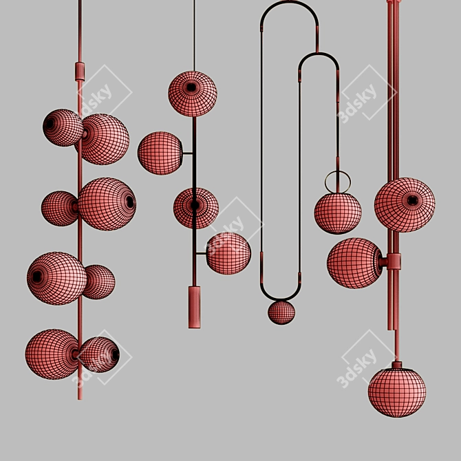 Elegant Pendant Collection 3D model image 3