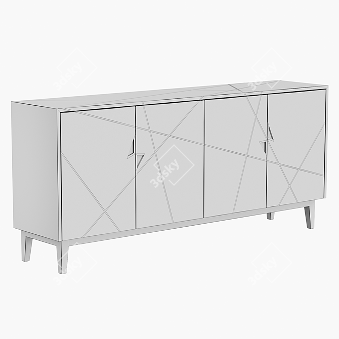 Starfall: Modern Dresser for Stylish Homes 3D model image 3