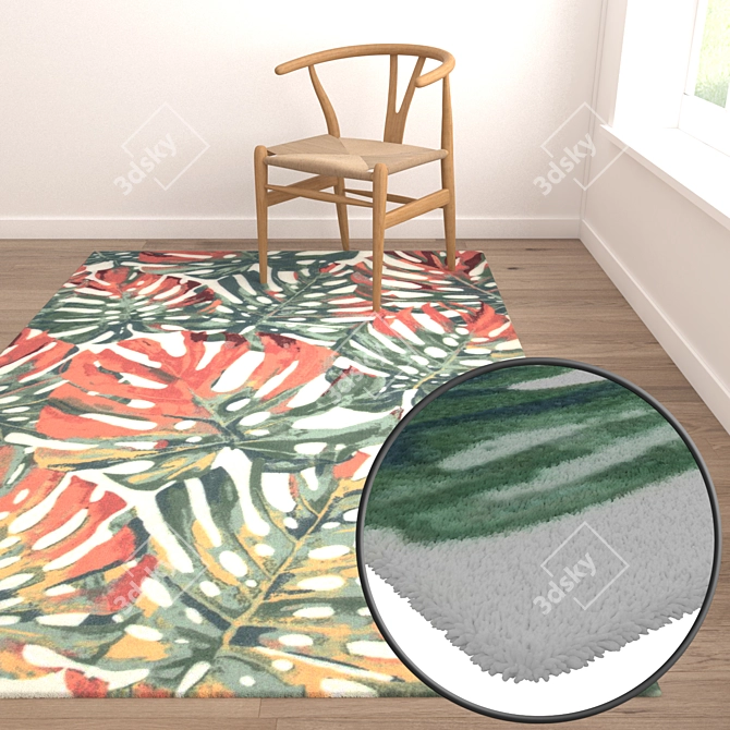 Luxury Carpet Set: High-Quality, Versatile Carpets 3D model image 5