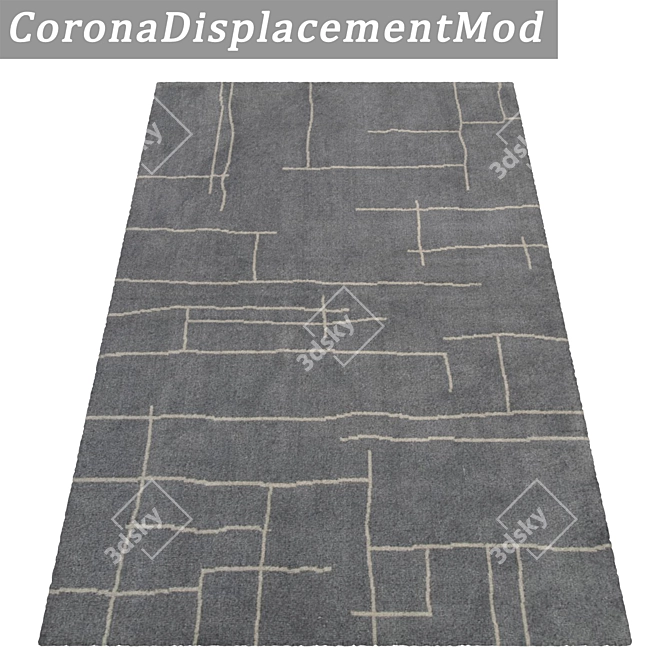 Modern Carpets Set: High-Quality Textures 3D model image 4
