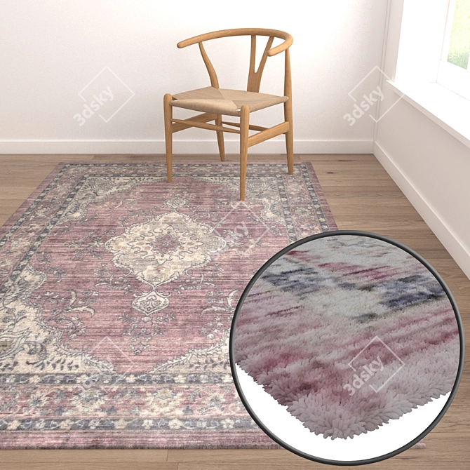 Luxury Carpet Set: High-Quality Textures 3D model image 5