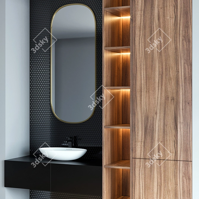 Vitra Bathroom Furniture Set 3D model image 2