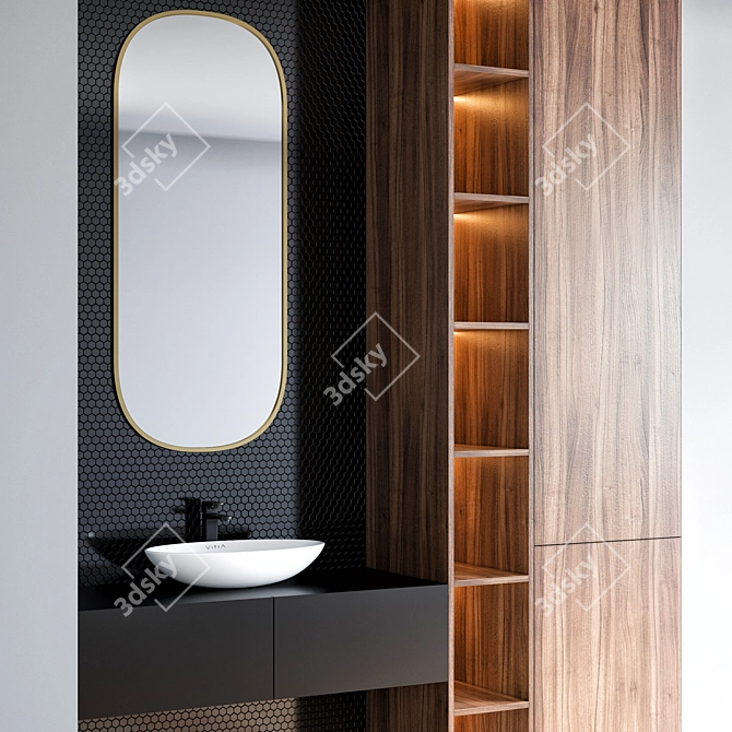 Vitra Bathroom Furniture Set 3D model image 3